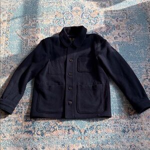 Barbour Men's Kennington Navy Wool Jacket